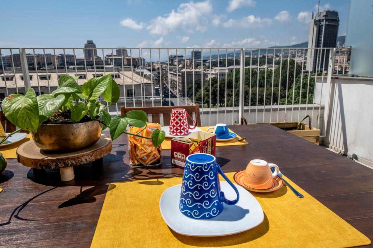 Attico Luxury Con Parcheggio E Terrazza Vista Mozzafiato Daire Cenova Dış mekan fotoğraf