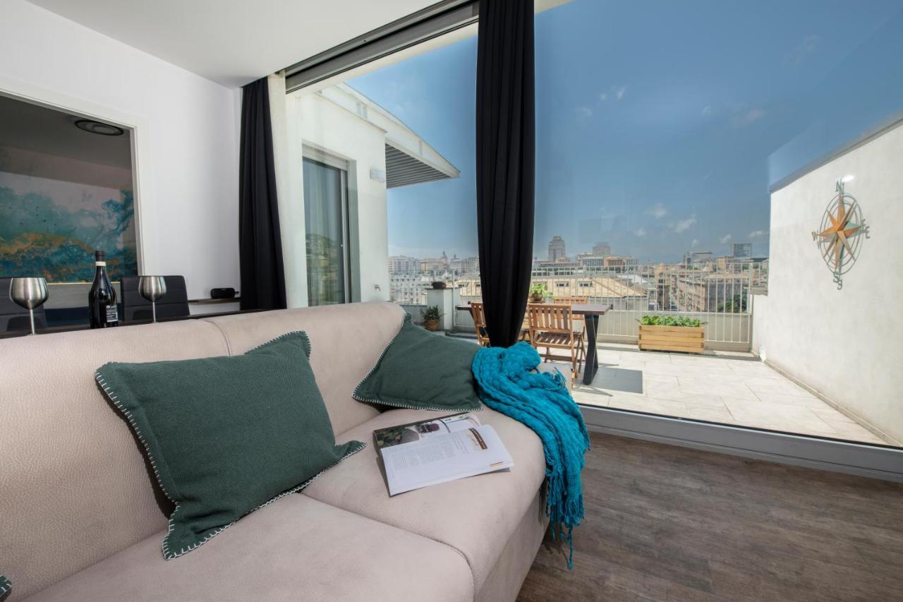 Attico Luxury Con Parcheggio E Terrazza Vista Mozzafiato Daire Cenova Dış mekan fotoğraf