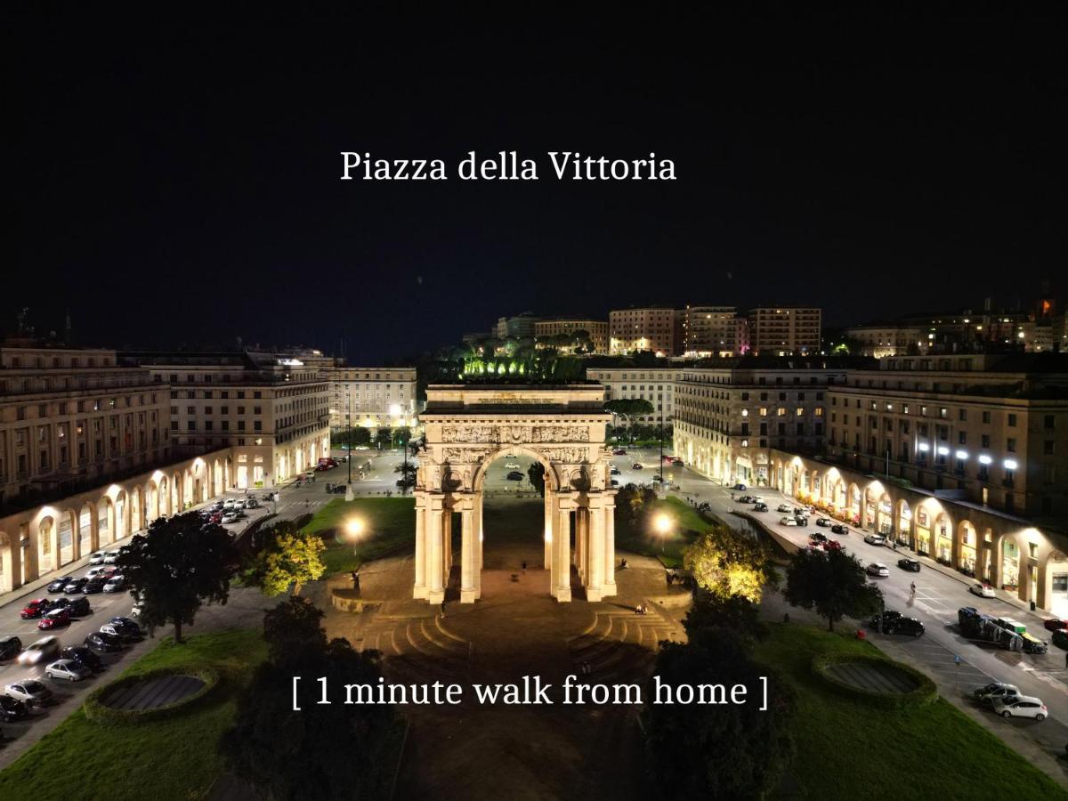 Attico Luxury Con Parcheggio E Terrazza Vista Mozzafiato Daire Cenova Dış mekan fotoğraf